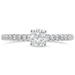 Northern Star 0.80ct Diamond Shoulders 18ct White Gold Ring