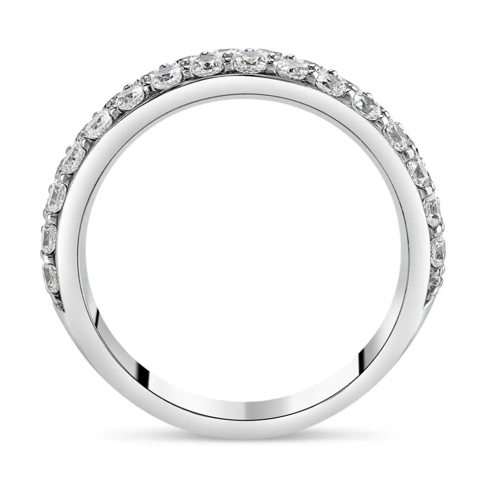 Northern Star 1.00ct Diamond Row 18ct White Gold Ring