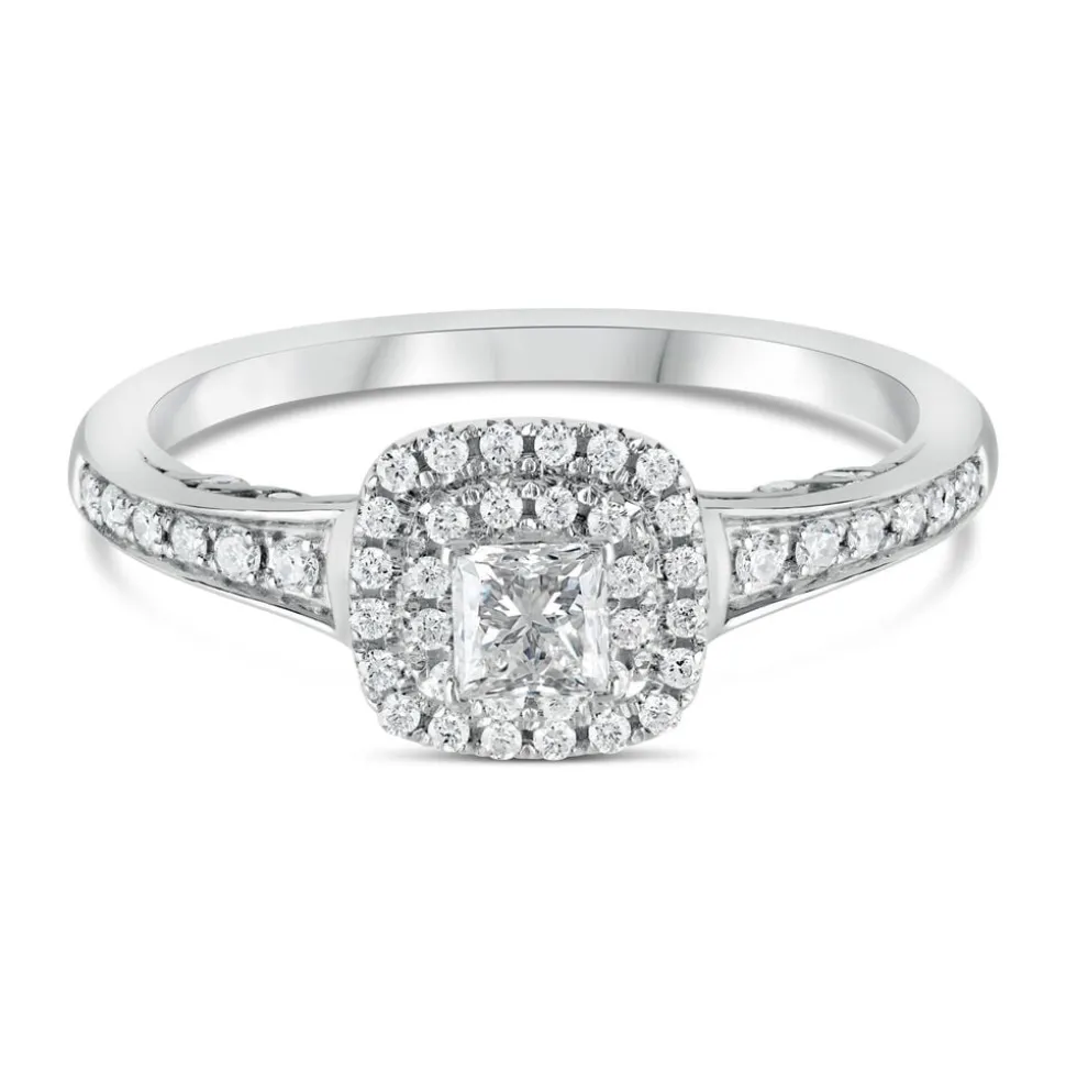 Northern Star 0.65ct Princess Diamond 18ct White Gold Ring
