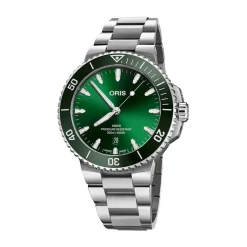 Oris Aquis Date 43.5mm Green Dial Stainless Steel Bracelet Watch