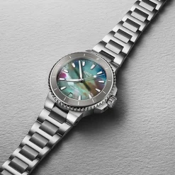 Oris Aquis Date Upcycle 36.5mm Multi Colour Dial Stainless Steel Bracelet Watch