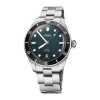 Oris Divers Date 39mm Blue Dial Stainless Steel Bracelet & Black Rubber Strap Watch