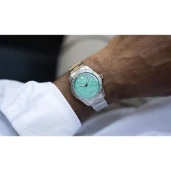 Oris Divers Sixty-Five &lsquo;Cotton Candy&rsquo; 38mm Green Dial Steel Bracelet Watch