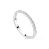 Platinum 1.7mm 0.20ct Diamond Split Claw Wedding Ring
