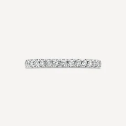 Platinum 2mm 0.25ct Diamond Split Claw Wedding Ring