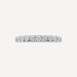 Platinum 3mm 0.75ct Diamond Split Claw Wedding Ring