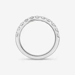 Platinum 3mm 0.75ct Diamond Split Claw Wedding Ring
