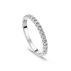 Platinum 2mm 0.25ct Diamond Triangle Claw Wedding Ring