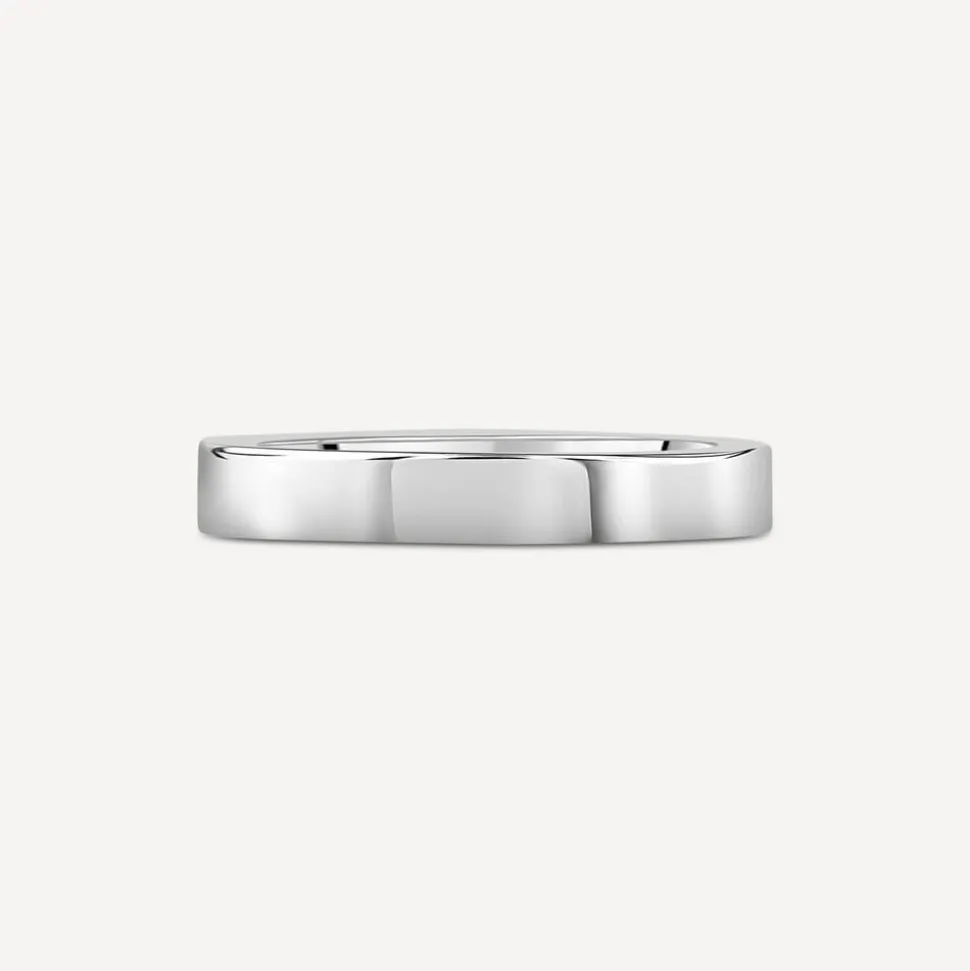 Platinum 2mm Flat Court Wedding Ring