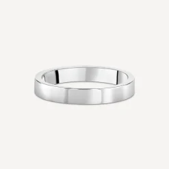 Platinum 2mm Flat Court Wedding Ring