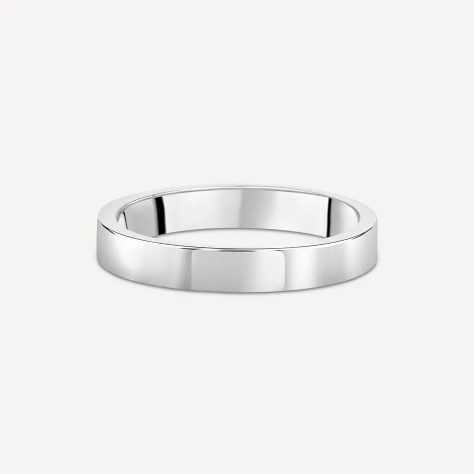 Platinum 2mm Flat Court Wedding Ring