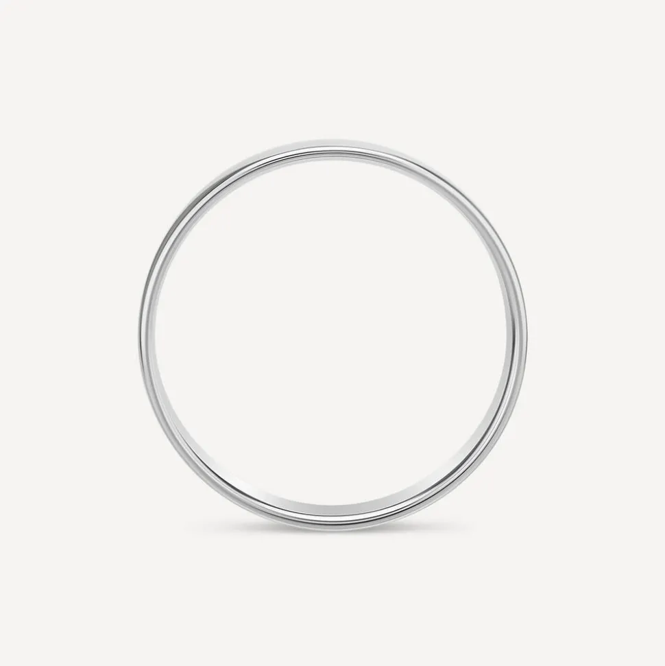 Platinum 2mm Flat Court Wedding Ring