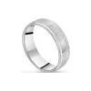 Platinum 6mm Hammered Effect Men's Wedding Ring