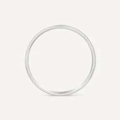 Platinum 6mm Matte & Polished Wedding Ring