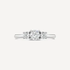 Platinum Three Stone 1 Carat Graduated Diamond Ring