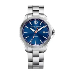 Pre-Owned Baume & Mercier Clifton Club 42mm Blue Dial Stainless Steel Bracelet Watch
