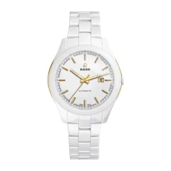 Pre-Owned Rado Hyperchrome 36mm White Dial Ceramic Bracelet Watch