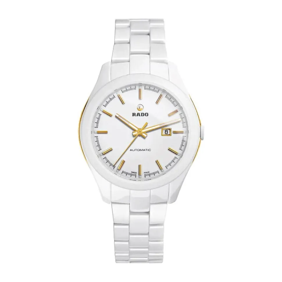 Pre-Owned Rado Hyperchrome 36mm White Dial Ceramic Bracelet Watch