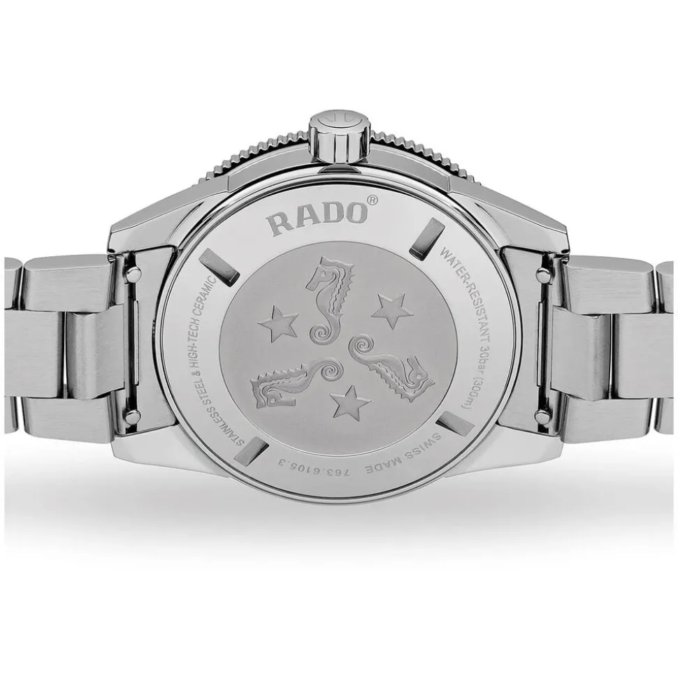 Rado Captain Cook 42MM Blue Sunray Dial Blue Bezel Bracelet Watch