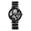 Rado Centrix Automatic Skeleton Men's Black Ceramic and Stainless Steel Watch