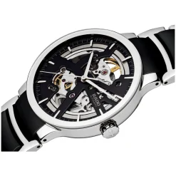 Rado Centrix Automatic Skeleton Men's Black Ceramic and Stainless Steel Watch