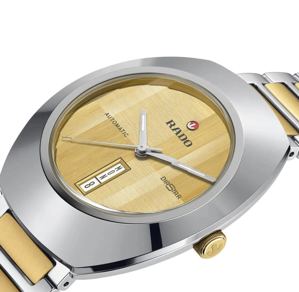 Rado DiaStar Original Automatic 38mm Yellow Gold Dial Two-Toned Steel Bracelet Watch