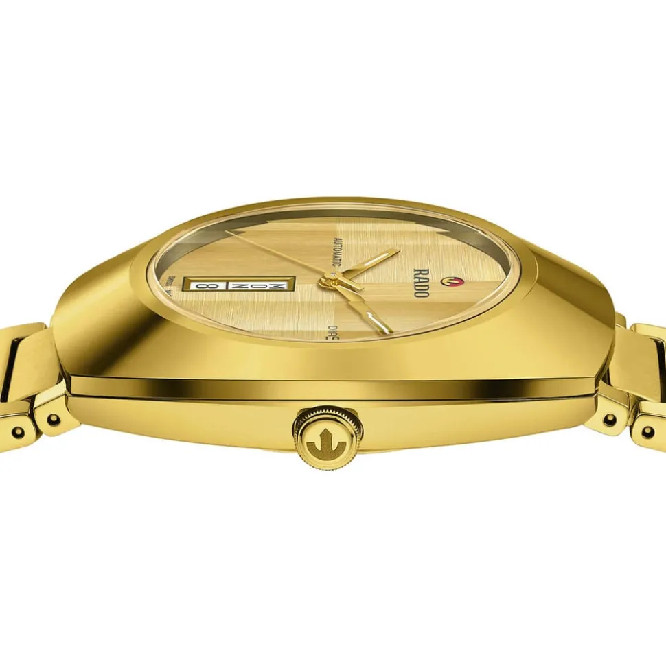 Rado DiaStar Original Automatic 38mm Yellow Gold Dial PVD Stainless Steel Bracelet Watch