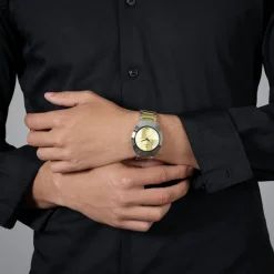 Rado DiaStar Original Automatic 38mm Yellow Gold Dial Two-Toned Steel Bracelet Watch