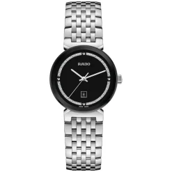 Rado Florence 30mm Black Dial Stainless Steel Bracelet Watch