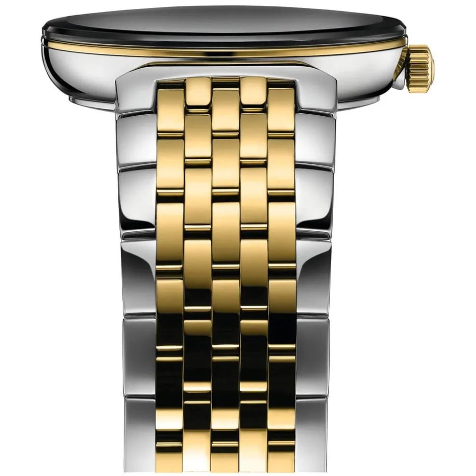 Rado Florence 30mm Quartz Black Diamond Dot Dial Steel & Yellow Gold Case Bracelet Watch