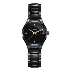 Rado True ladies' diamond-set ceramic bracelet watch