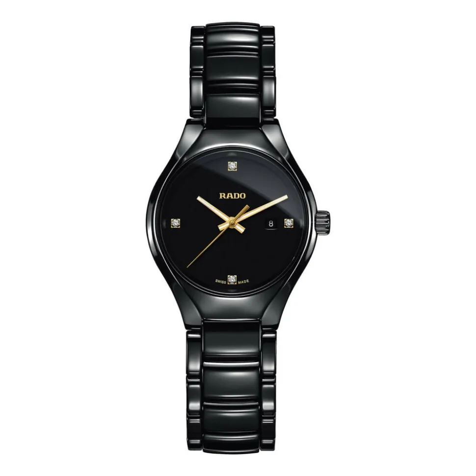 Rado True ladies' diamond-set ceramic bracelet watch