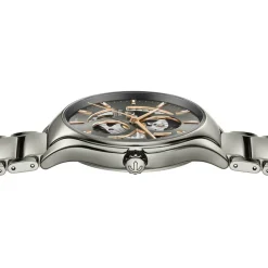 Rado True Round Automatic Open Heart 40mm Grey Dial High-Tech Ceramic Bracelet Watch