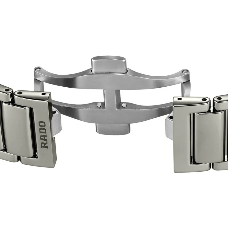 Rado True Round Automatic Open Heart 40mm Grey Dial High-Tech Ceramic Bracelet Watch