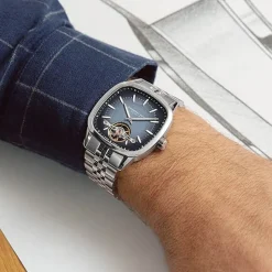 Raymond Weil Freelancer Calibre RW1212 Automatic 40x40mm Blue Dial Steel Bracelet Watch