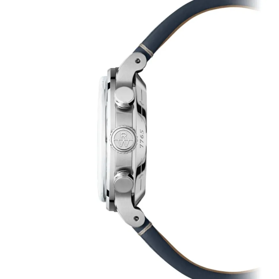 Raymond Weil Millesime Automatic Chronograph 39.5mm Midnight Blue Dial Leather Strap Watch