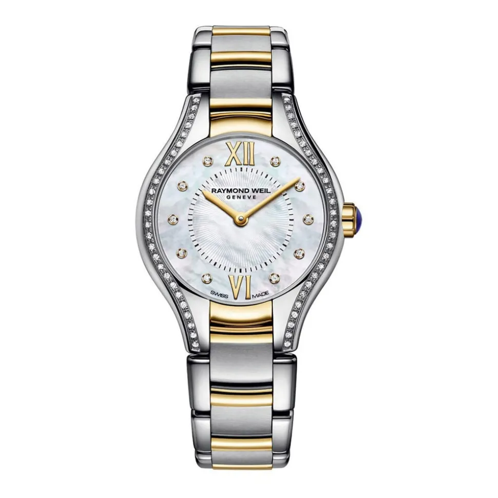 Raymond Weil Noemia ladies' diamond-set mother of pearl dial two-tone bracelet watch