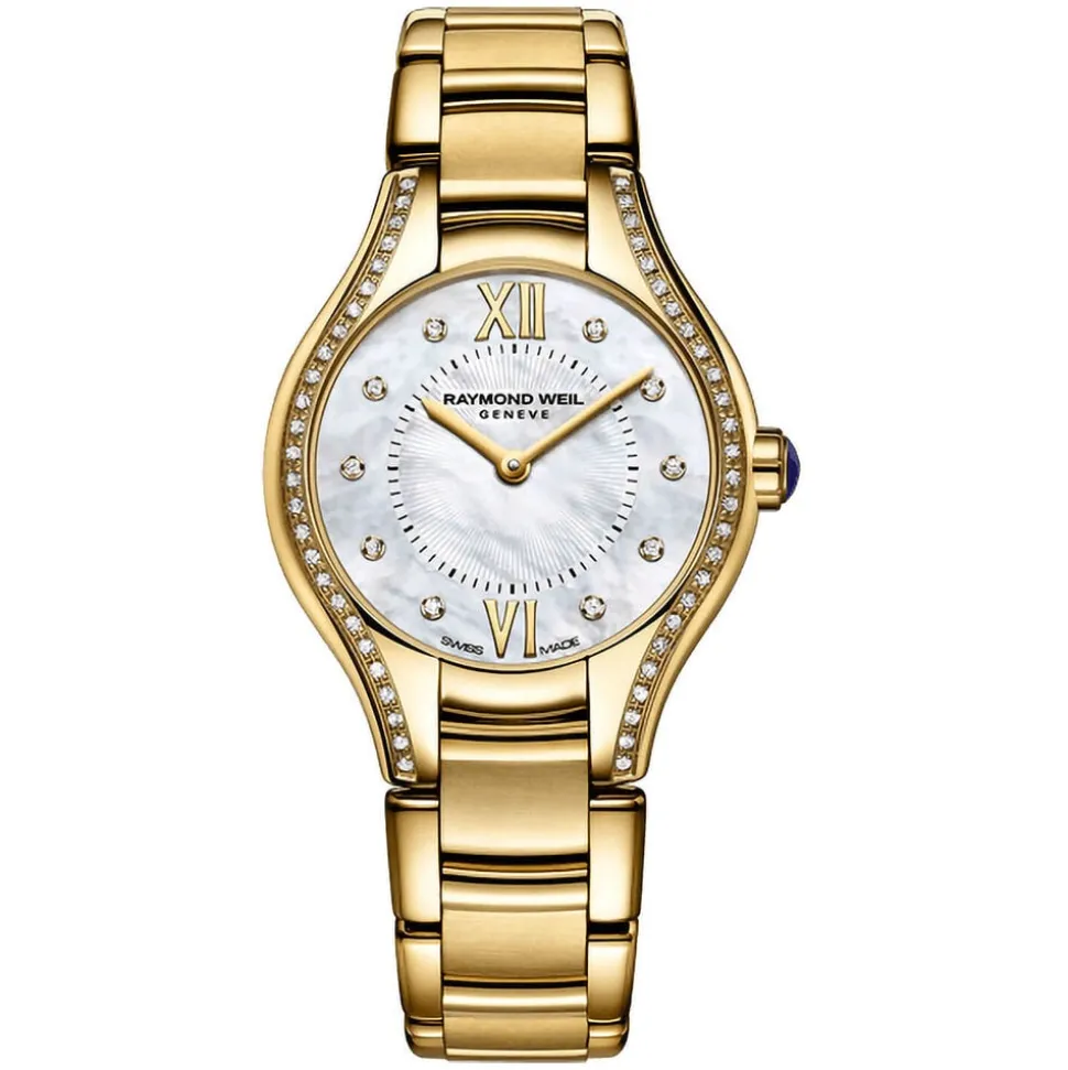 Raymond Weil Noemia 24mm Silver Dial Yellow Gold PVD Case & Bracelet Watch
