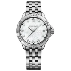 Raymond Weil Tango Diamond Dot Mother Of Pearl Dial With Stainless Steel Bracelet Watch