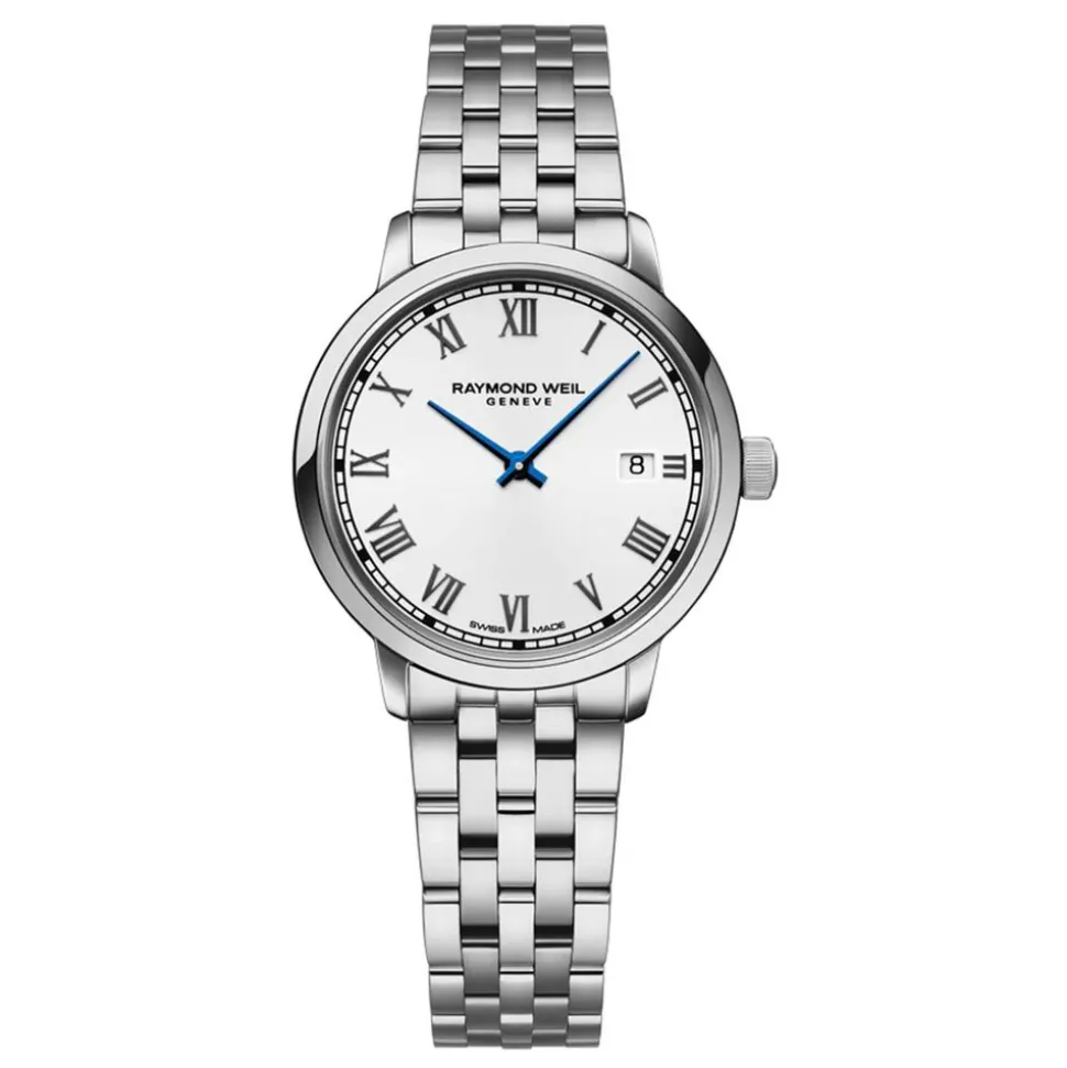 Raymond Weil Toccata 29mm White Roman Numerals Dial Steel Bracelet Watch