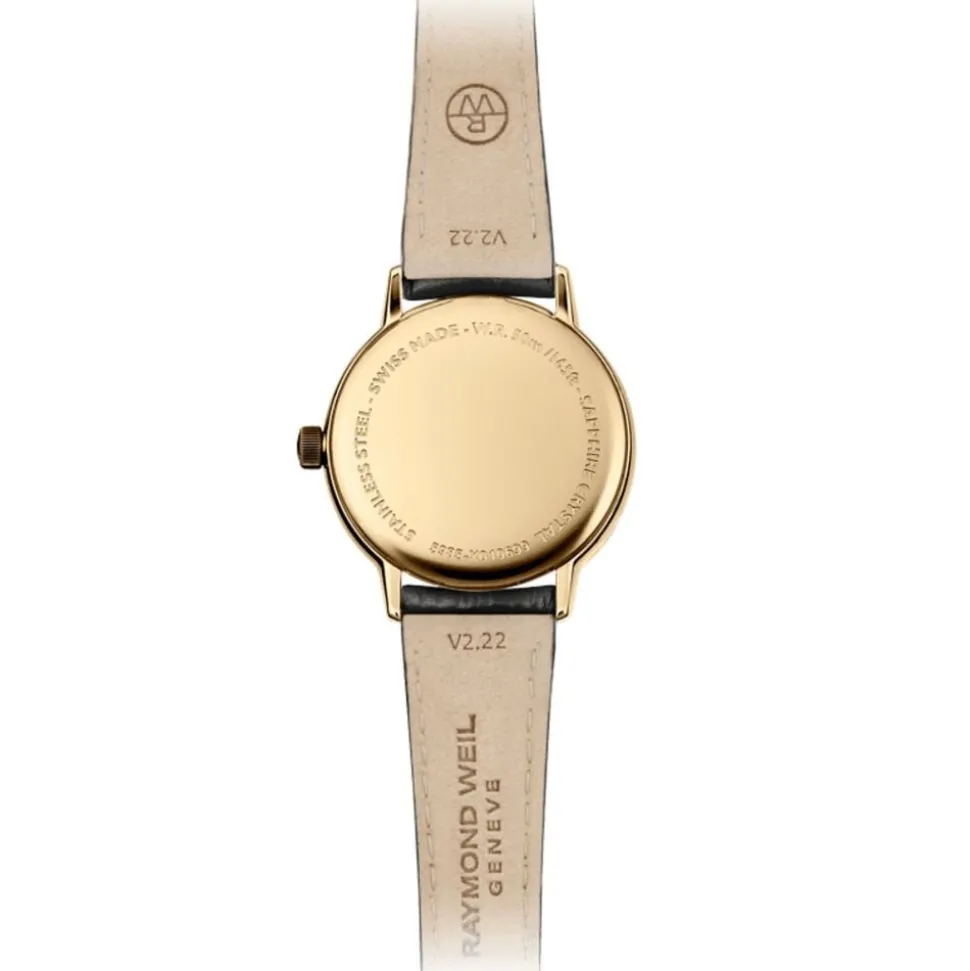 Raymond Weil Toccata 29mm White Roman Numerals Dial Yellow Gold PVD Case Watch