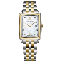 Raymond Weil Toccata Quartz Diamond MOP Two Tone Steel Yellow Gold PVD Case Bracelet Watch
