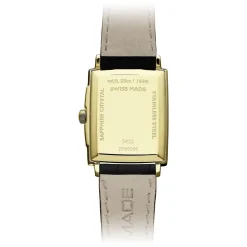 Raymond Weil Toccata 29x37mm Quartz White Dial Gold PVD Case Black Strap Watch