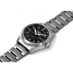 Seiko 5 Sports Field 39.4mm Black Dial Bracelet Watch