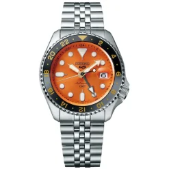 Seiko 5 Sports 'Mikan orange' GMT SKX Re-interpretation 42.5mm Orange Dial Watch