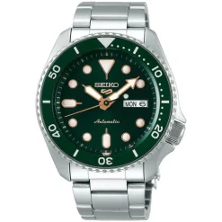 Seiko 5 Sports 42.5mm Green Dial Bezel Bracelet Watch