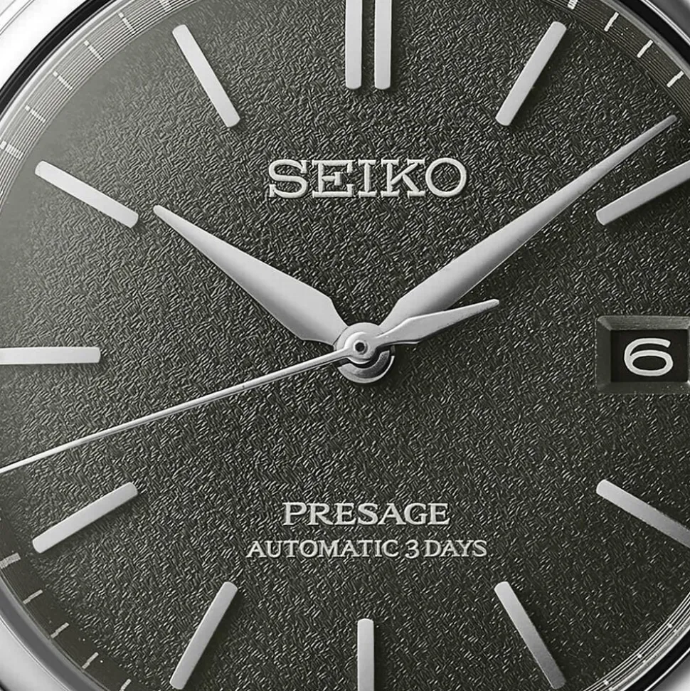 Seiko Presage Classic Series 'Sensaicha' 40mm Green Dial Steel Bracelet Watch