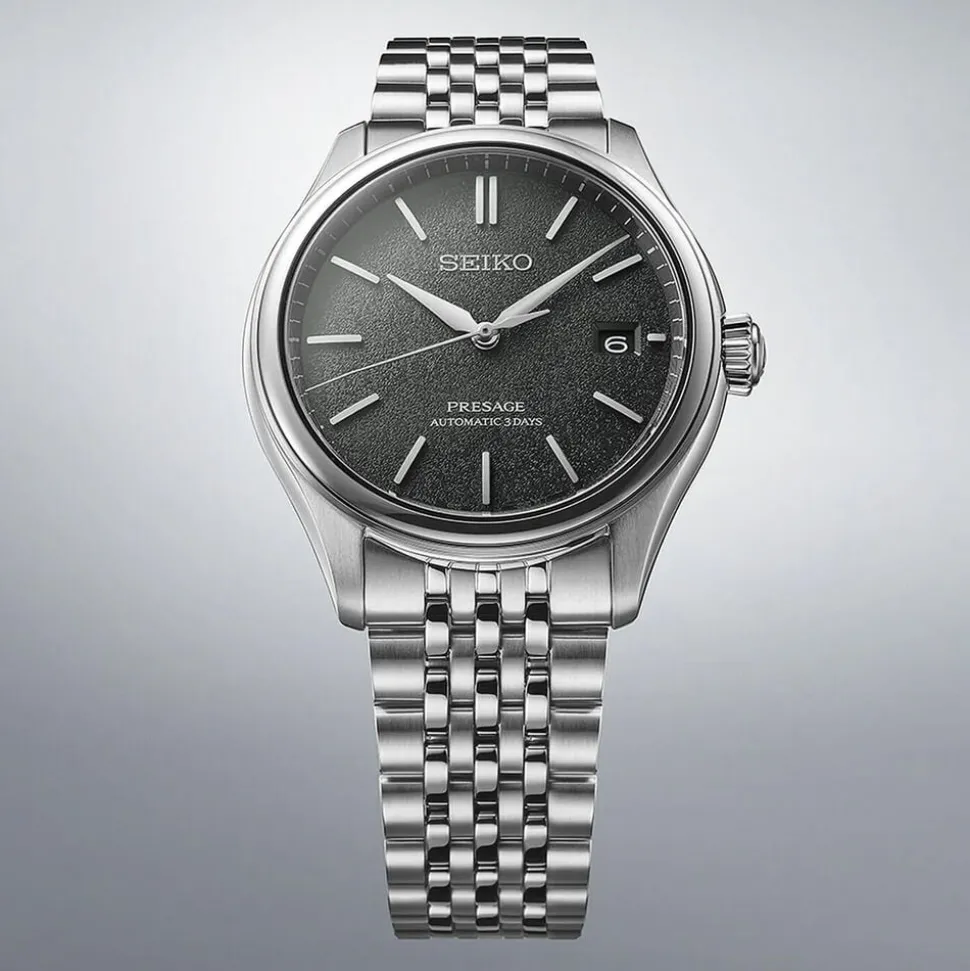 Seiko Presage Classic Series 'Sensaicha' 40mm Green Dial Steel Bracelet Watch