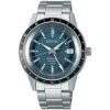 Seiko Presage Style60's GMT 40.75mm Petrol Blue Dial Stainless Steel Bracelet Watch