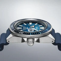 Seiko Prospex ‘Deep Blue’ Samurai Padi Special Edition 44mm Blue Dial Blue Rubber Strap Watch